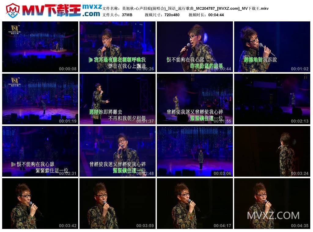 莫旭秋-心声泪痕(演唱会)_国语_流行歌曲_MC204787